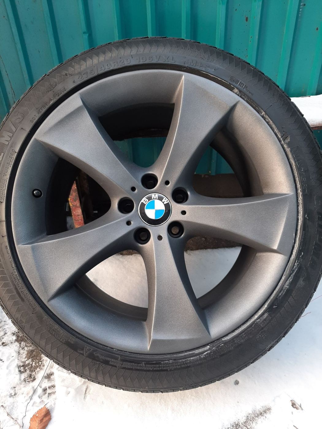 Диск BMW после покраски полимером